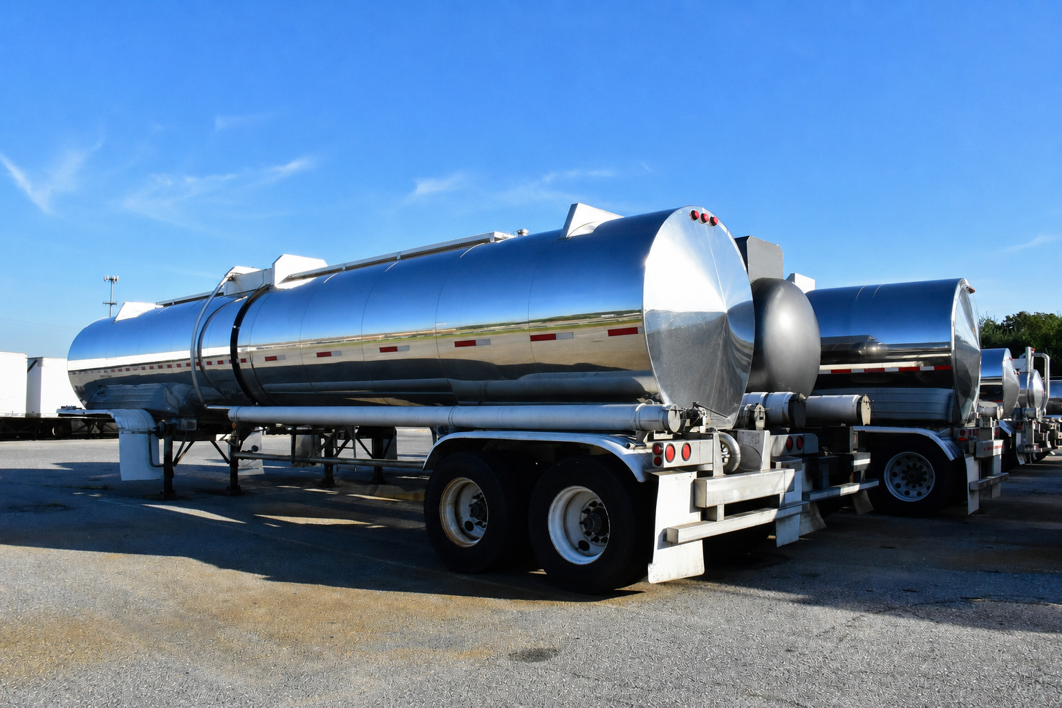 Unbranded horizontal road tanker trailers